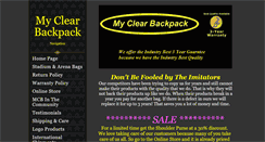 Desktop Screenshot of myclearbackpack.com